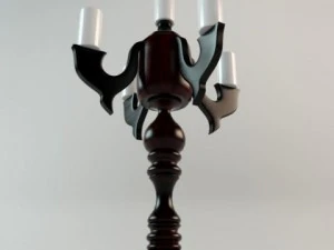 latino candlestick 3D Model