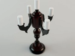 latino candlestick 3D Model