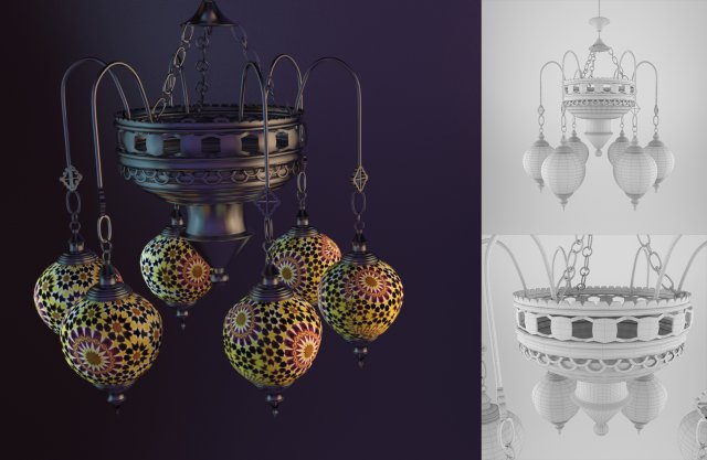 moesia kandela lamp tmps615t 3D Model .c4d .max .obj .3ds .fbx .stl .blend 