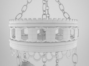 mosaic chandelier 3D मॉडल