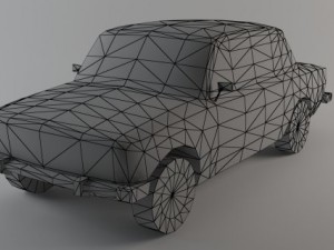 vaz 2106 lowpoly 3D Model