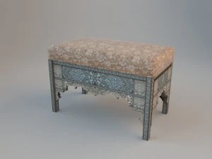 ottoman in oriental style 3D Model