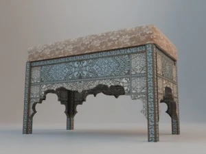 ottoman in oriental style 3D Model