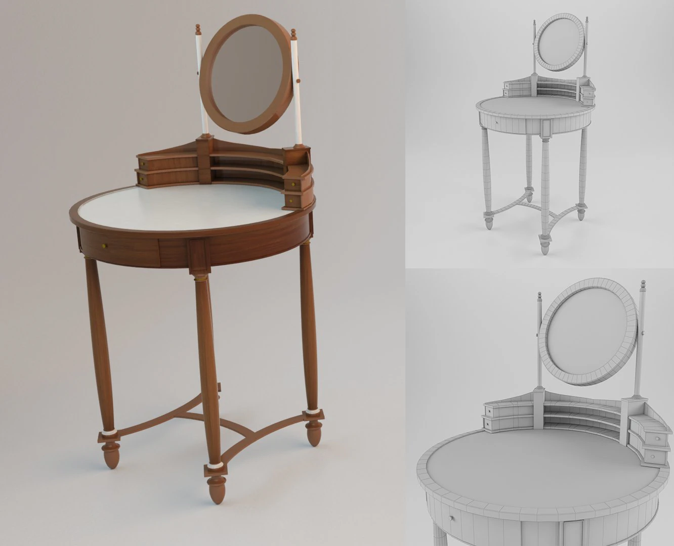 cappellini intagli psyche 3D Model .c4d .max .obj .3ds .fbx .stl .blend 