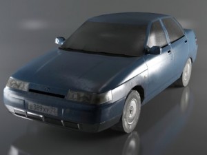 autovaz2110 lowpoly Modelo 3D