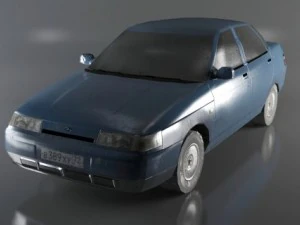autovaz2110 lowpoly Model 3D