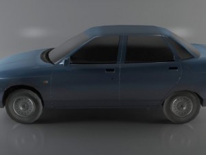 autovaz2110 lowpoly Model 3D