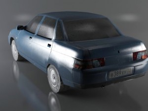 autovaz2110 lowpoly Model 3D