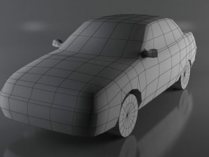 autovaz2110 lowpoly Model 3D