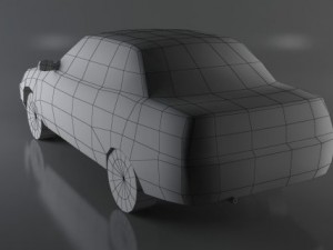 autovaz2110 lowpoly Model 3D