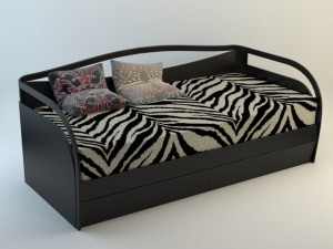 africa bed 3D Модель