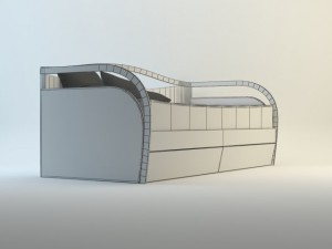 africa bed 3D Модель