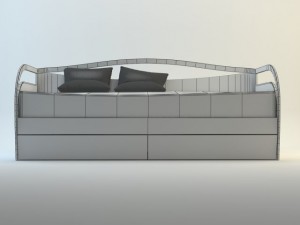 africa bed 3D Модель