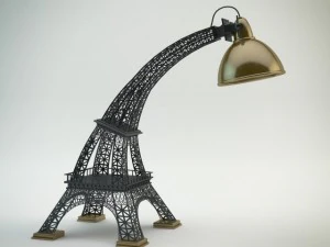eiffel tower lamp 3D Model