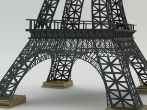eiffel tower lamp 3D Model