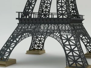 eiffel tower lamp 3D Model