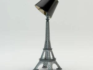lampe tour eiffel je taime 3D Model