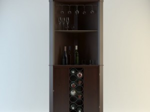 bar cabinet piedmont Model 3D