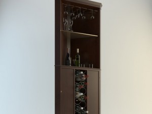 bar cabinet piedmont Model 3D