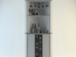 bar cabinet piedmont 3D Model
