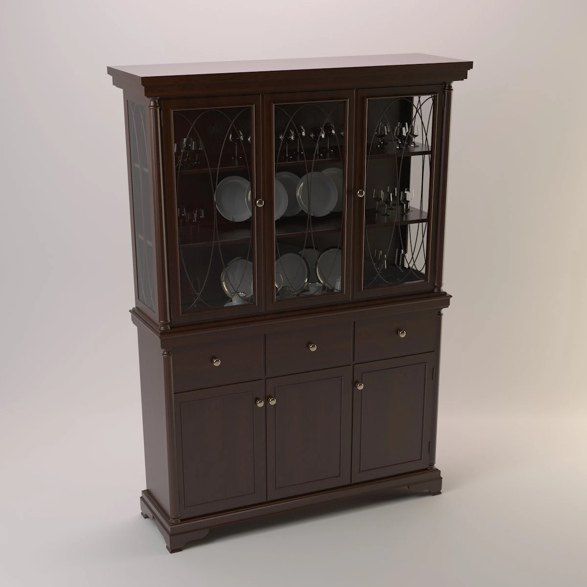 buffet ashley 3D Model .c4d .max .obj .3ds .fbx .stl .blend 