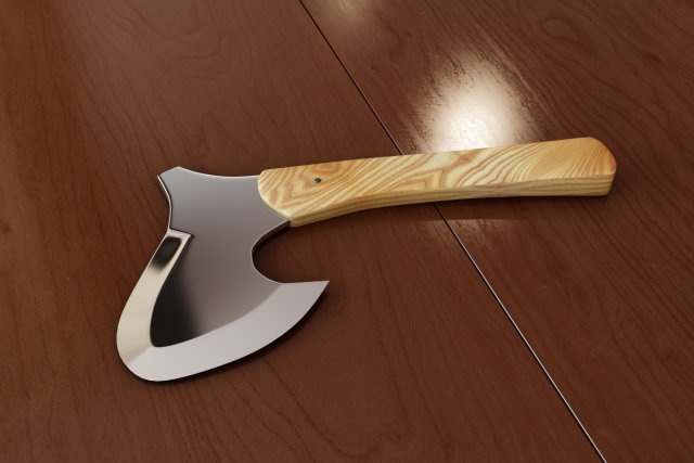 hunter axe Modelo 3D .c4d .max .obj .3ds .fbx .stl .blend 