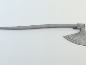 twohanded ax Modelo 3D
