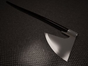 twohanded ax Modelo 3D