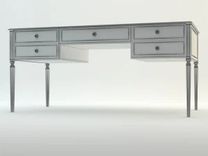 table and bedside tables 3D Model