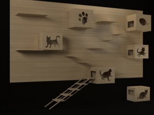 cat house 3D 模型