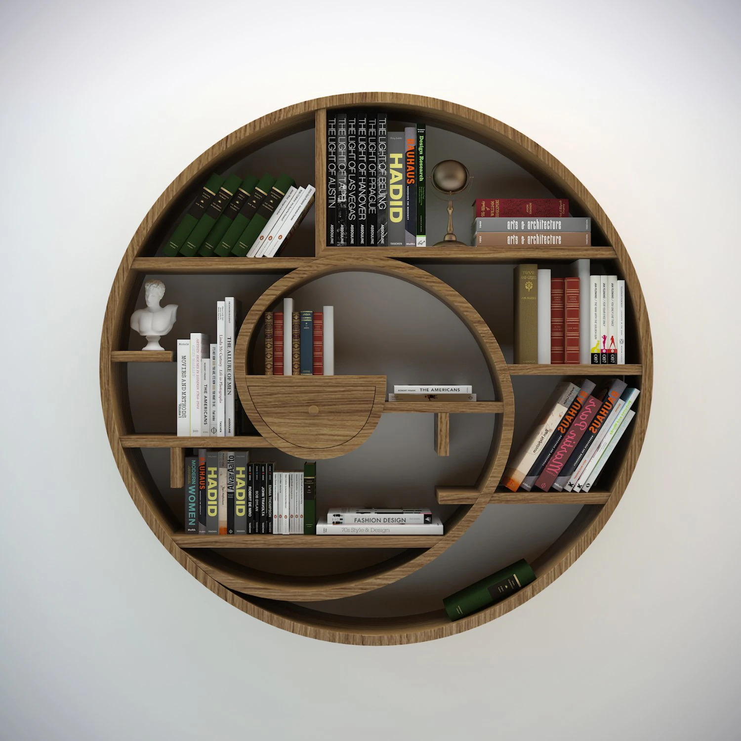 estanter&iacute;a circular Modelo 3D .c4d .max .obj .3ds .fbx .stl .blend 