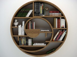 circular bookshel 3D Model