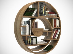 circular bookshel 3D Model