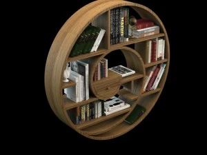 estanter&iacute;a circular Modelo 3D
