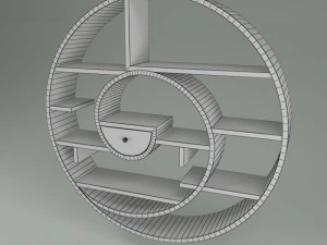 estanter&iacute;a circular Modelo 3D