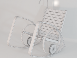 rocking chair lucky Model 3D
