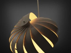 nautilus lightshade natural 3D Model