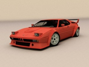 bmw m1 1979 procar 3Dモデル