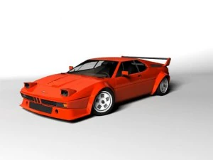 bmw m1 1979 procar 3D Model