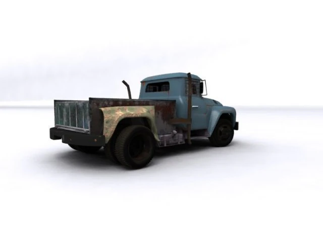 zil 130 pickup 3D Model .c4d .max .obj .3ds .fbx .stl .blend 