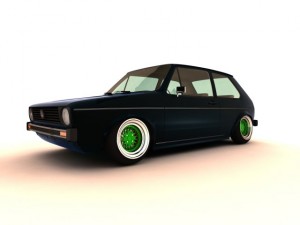 volkswagen golf mk1 1974 Modello 3D