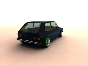 volkswagen golf mk1 1974 Modello 3D