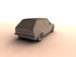 volkswagen golf mk1 1974 Modello 3D