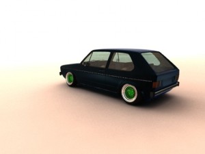 volkswagen golf mk1 1974 Modello 3D