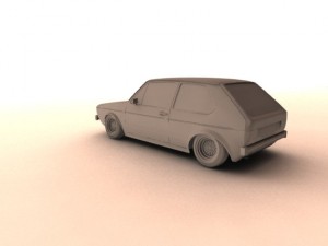 volkswagen golf mk1 1974 Modello 3D