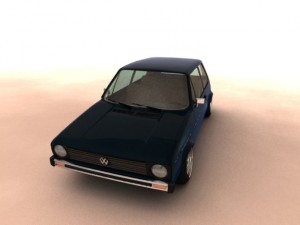 volkswagen golf mk1 1974 Modello 3D