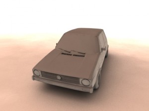 volkswagen golf mk1 1974 Modello 3D