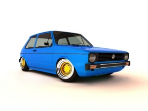 volkswagen golf mk1 1974 Modello 3D