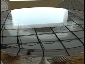 Table and chairs 3D Model