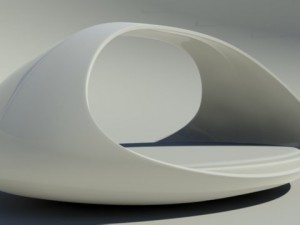 Double bed Modèle 3D